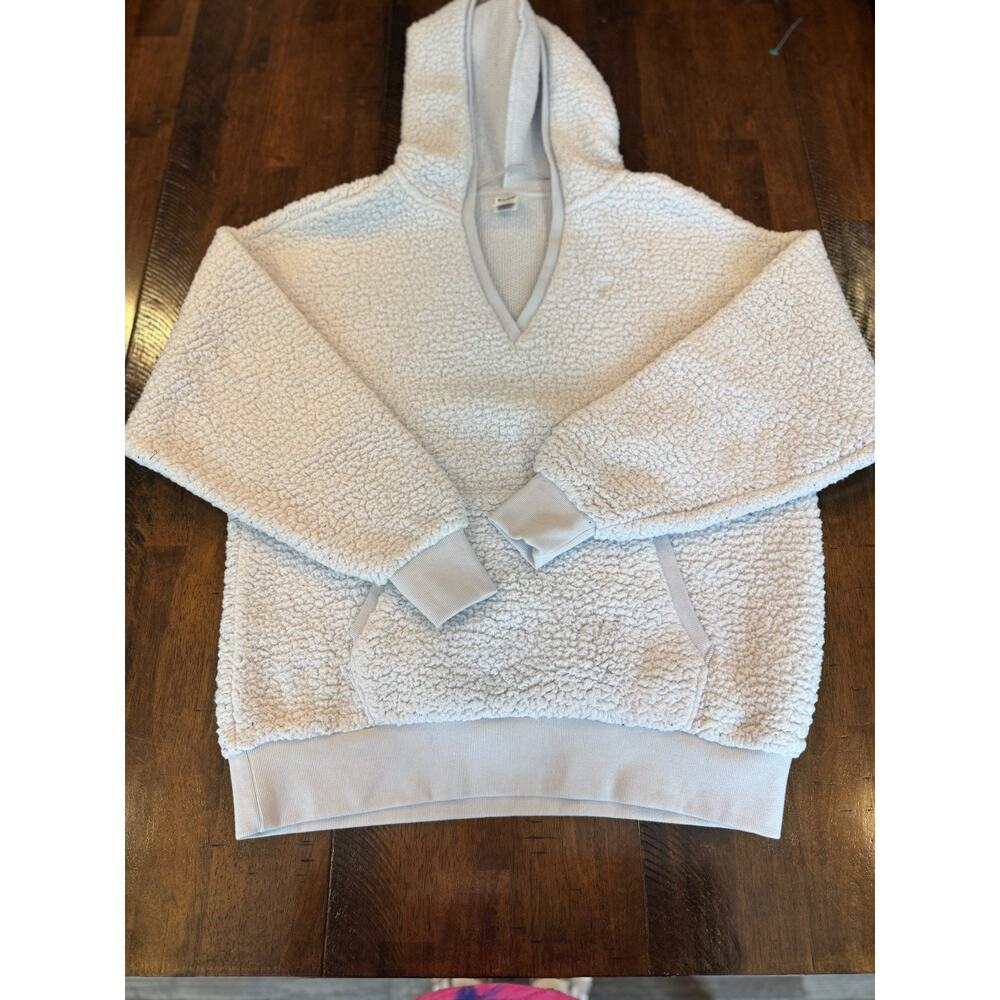 Victoria Secret PINK Oversized Cozy Pullover Fleece Hoodie Pink Berry Medium - Picture 2 of 5